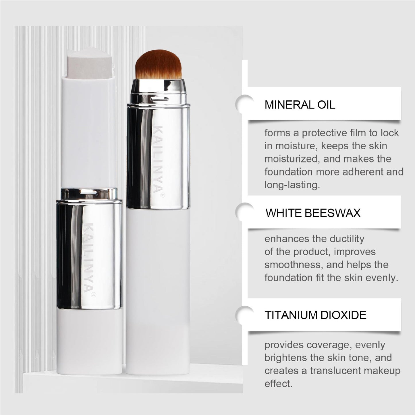 🎉BUY 1 GET 1 FREE🎉Color-Changing Foundation Stick with Collagen Capsules - Dual-Ended with Detachable Brush