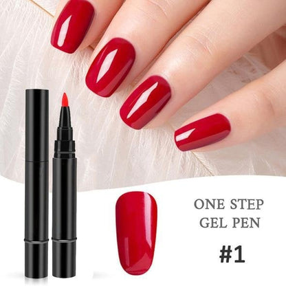 🎨One Step Nail Gel Pen💡Free handheld mini UV nail lamp💡