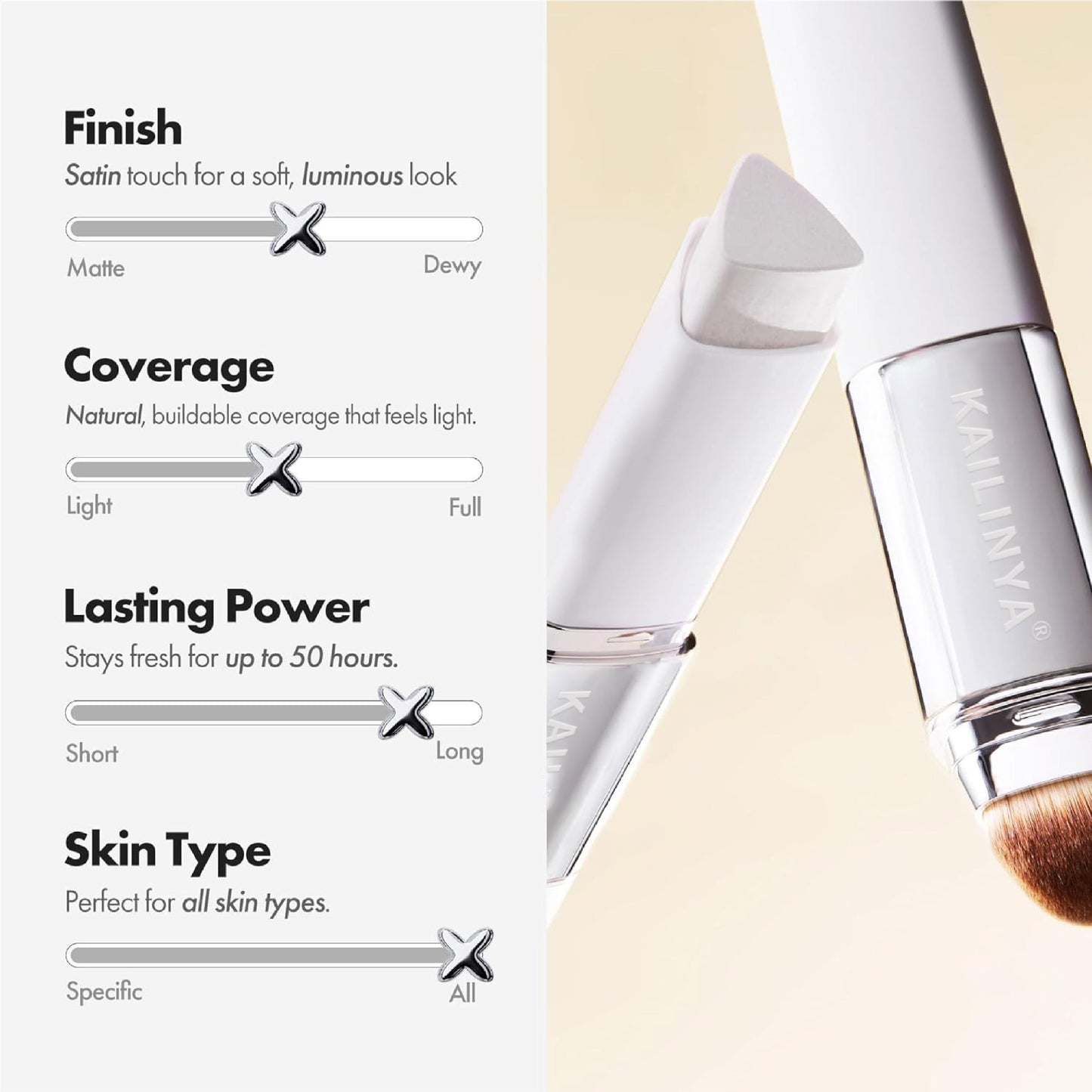 🎉BUY 1 GET 1 FREE🎉Color-Changing Foundation Stick with Collagen Capsules - Dual-Ended with Detachable Brush