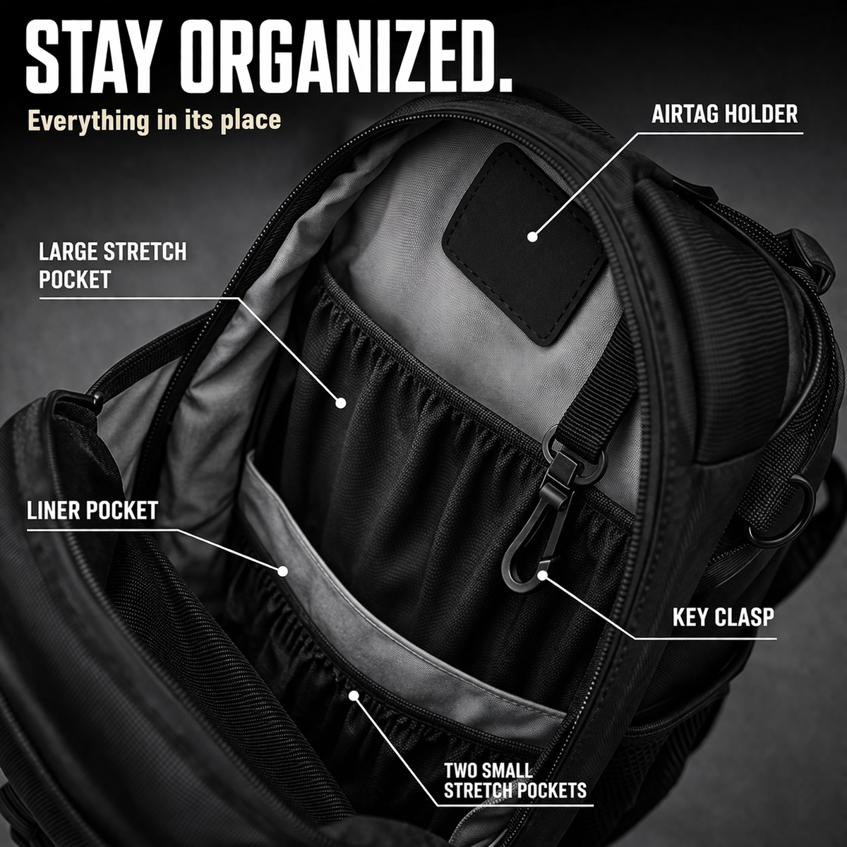 EPICHEN Magnetic Gym Bag