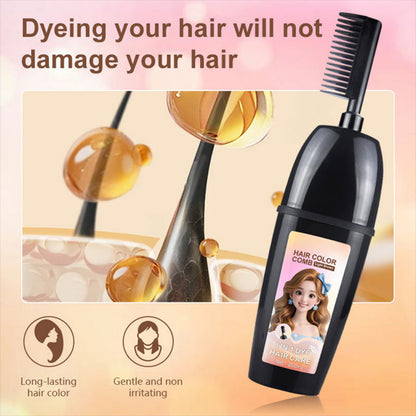Plant-Based Comb-In Hair Dye – 3-in-1 Hair Dye Comb