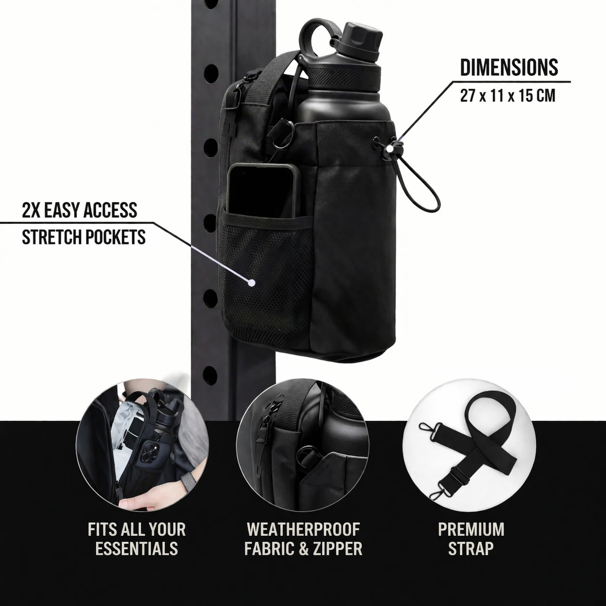 EPICHEN Magnetic Gym Bag