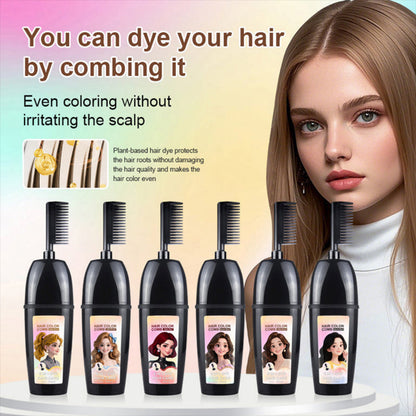 Plant-Based Comb-In Hair Dye – 3-in-1 Hair Dye Comb