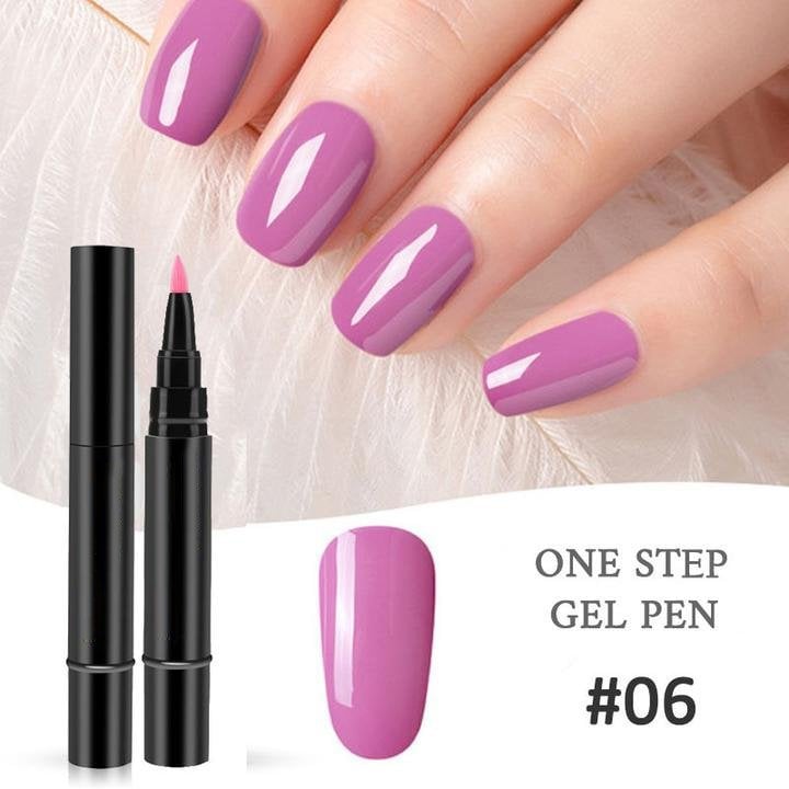 🎨One Step Nail Gel Pen💡Free handheld mini UV nail lamp💡