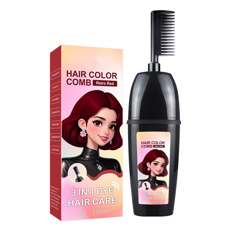 Plant-Based Comb-In Hair Dye – 3-in-1 Hair Dye Comb