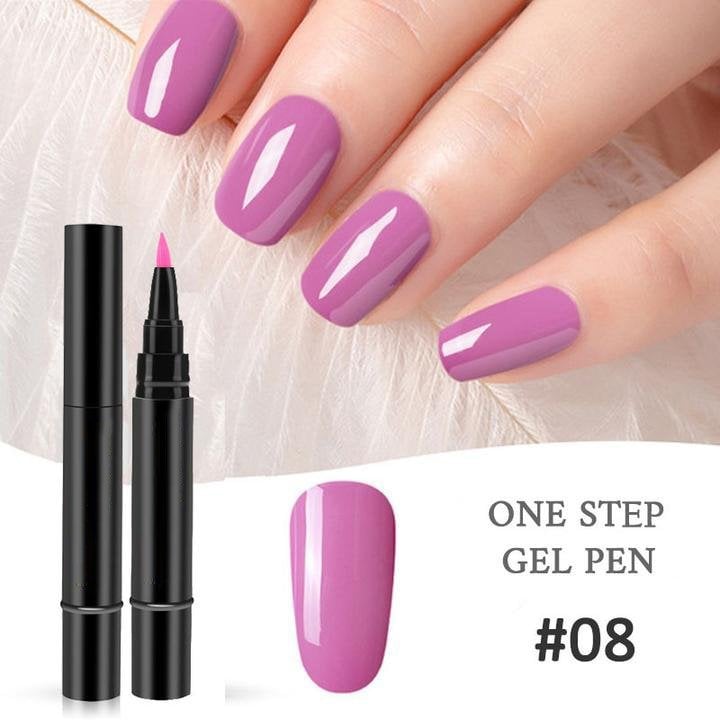 🎨One Step Nail Gel Pen💡Free handheld mini UV nail lamp💡