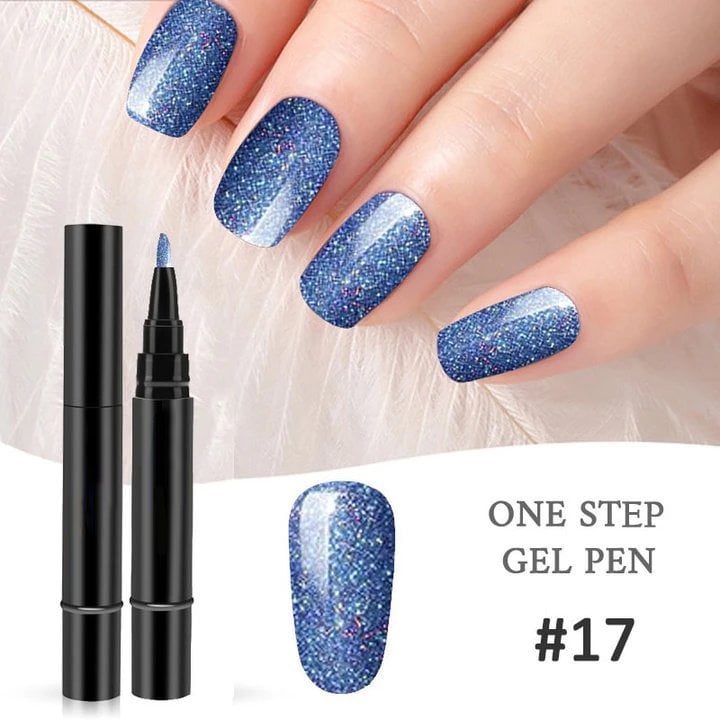 🎨One Step Nail Gel Pen💡Free handheld mini UV nail lamp💡