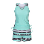 ⏰LAST DAY 60% OFF🌊Women's Tummy Control Tankini Set with Built-In Bra – Flattering Boho Swimwear with Shorts
