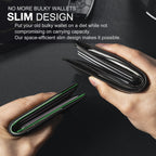 Ultra-Slim Carbon Fiber Minimalist Wallet with RFID Blocking