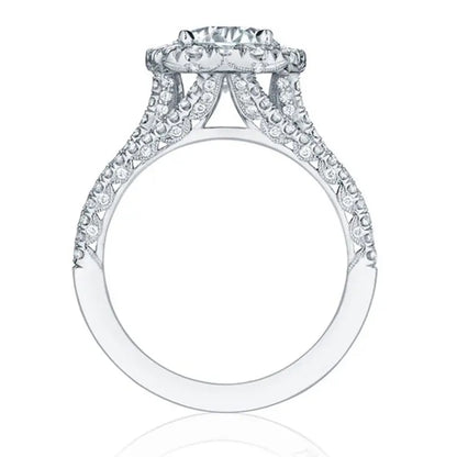 Full Pavé Three-Row Statement Ring, Sparkling Crystal, Elegant Women Party & Daily Jewelry