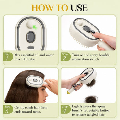 🔥LAST DAY 50% OFF - 2026 Electric Spray Air Cushion Massage Comb